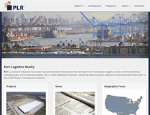 Tablet Screenshot of portlogisticsrealty.com